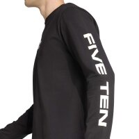 adidas Five Ten Logo Line langarm Shirt Herren - black
