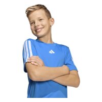 adidas Train Essentials 3-Stripes T-Shirt Kinder - rayblu/white
