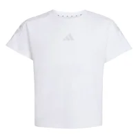 adidas Future Icons 3 Stripes T-Shirt Kinder - white/greone