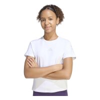 adidas Future Icons 3 Stripes T-Shirt Kinder - white/greone