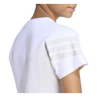 adidas Future Icons 3 Stripes T-Shirt Kinder - white/greone