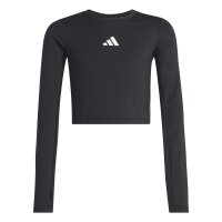 adidas Techfit langarm Shirt Kinder - black/white