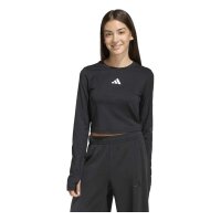 adidas Techfit langarm Shirt Kinder - black/white