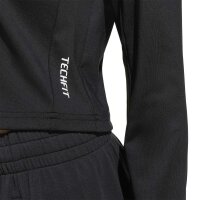 adidas Techfit langarm Shirt Kinder - black/white