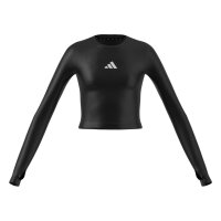 adidas Techfit langarm Shirt Kinder - black/white