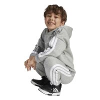 adidas Little 3 Stripes Essentials Fleece Trainingsanzug Kinder - mgreyh