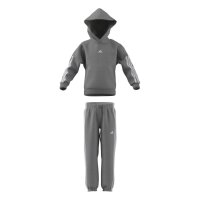 adidas Little 3 Stripes Essentials Fleece Trainingsanzug Kinder - mgreyh