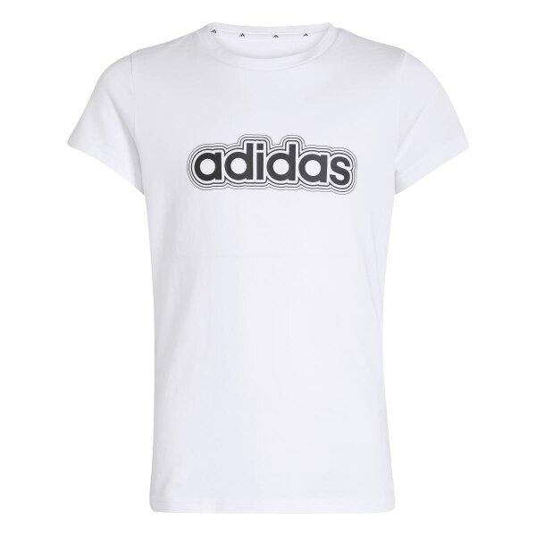 adidas Essentials T-Shirt Kinder - white/black