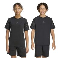 adidas Sport Icons 3 Stripes T-Shirt Kinder - black/black