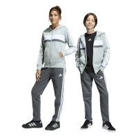 adidas Seasonal Essentials Tiberio 3 Stripes Fleece Trainingsanzug Kinder - wosa/white/dgreyh