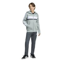 adidas Seasonal Essentials Tiberio 3 Stripes Fleece Trainingsanzug Kinder - wosa/white/dgreyh