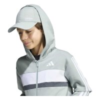 adidas Seasonal Essentials Tiberio 3 Stripes Fleece Trainingsanzug Kinder - wosa/white/dgreyh