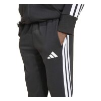 adidas Seasonal Essentials Tiberio 3 Stripes French Terry Trainingsanzug Kinder - black/white/purrub