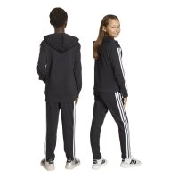adidas Seasonal Essentials Tiberio 3 Stripes French Terry Trainingsanzug Kinder - black/white/purrub