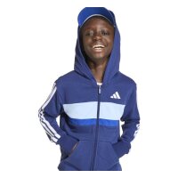 adidas Seasonal Essentials Tiberio 3 Stripes French Terry Trainingsanzug Kinder - dkblue/white/globlu