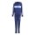 adidas Seasonal Essentials Tiberio 3 Stripes French Terry Trainingsanzug Kinder - dkblue/white/globlu