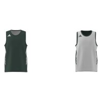 adidas Everyday Pro Bball Jerseys Trikot Kinder - drkgrn/white