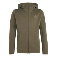 adidas Z.N.E. Full-Zip Kapuzenjacke Kinder - olistr/leggrn