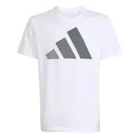 adidas Essentials T-Shirt Kinder - white/grethr/grefou/g
