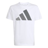 adidas Essentials T-Shirt Kinder - white/grethr/grefou/g
