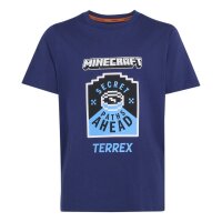 adidas Minecraft Terrex T-Shirt Kinder - dkblue