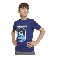 adidas Minecraft Terrex T-Shirt Kinder - dkblue
