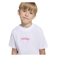 adidas Essentials T-Shirt Kinder - white/pnkfus