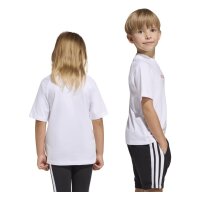 adidas Essentials T-Shirt Kinder - white/pnkfus