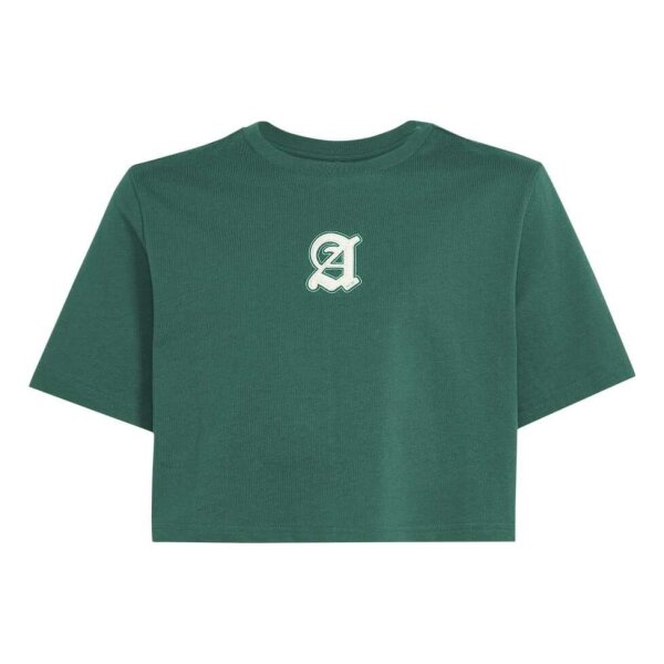 adidas Stadium Graphic Cropped T-Shirt Kinder - cgreen