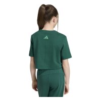 adidas Stadium Graphic Cropped T-Shirt Kinder - cgreen