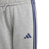adidas Seasonal Essentials Tiberio 3 Stripes Fleece Trainingsanzug Kinder - dkblue/white/mgreyh