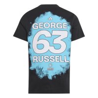 adidas Mercedes-AMG Petronas Formel 1 Team George Russell Name & Number T-Shirt Kinder - black