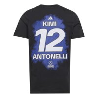 adidas Mercedes-AMG Petronas Formel 1 Team Kimi Antonelli Name & Number T-Shirt Kinder - black