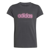 adidas Essentials T-Shirt Kinder - grey six/pnkfus
