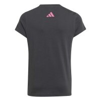 adidas Essentials T-Shirt Kinder - grey six/pnkfus