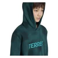 adidas Terrex Multi Printed Logo Hoodie Kinder - cgreen