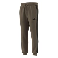 adidas Essentials Three Stripes French Terry lange Hose Herren - khasix/black