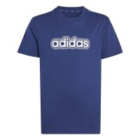 adidas Essentials T-Shirt Kinder - dkblue/white