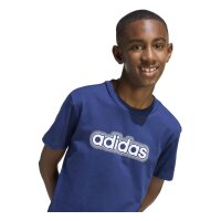 adidas Essentials T-Shirt Kinder - dkblue/white