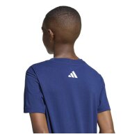 adidas Essentials T-Shirt Kinder - dkblue/white