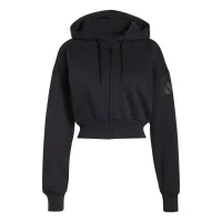 adidas Sl+ Fleece Full-Zip Hoodie Damen - black