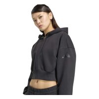 adidas Sl+ Fleece Full-Zip Hoodie Damen - black