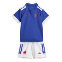 adidas Frankreich Rugby Heim Trikotset Kinder - selubl