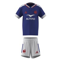 adidas Frankreich Rugby Mini Replica Trikotset Kinder - selubl