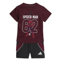adidas Marvel Spider-Man T-Shirt Set Baby - maroon/black