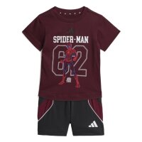 adidas Marvel Spider-Man T-Shirt Set Baby - maroon/black