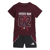 adidas Marvel Spider-Man T-Shirt Set Baby - maroon/black
