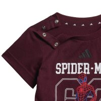 adidas Marvel Spider-Man T-Shirt Set Baby - maroon/black