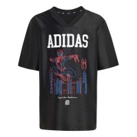 adidas Marvel Spider-Man T-Shirt Kinder - black/white