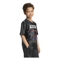 adidas Marvel Spider-Man T-Shirt Kinder - black/white